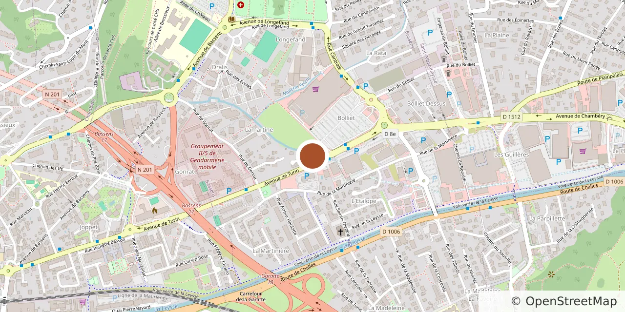 Carte : emplacement du logement à Bassens