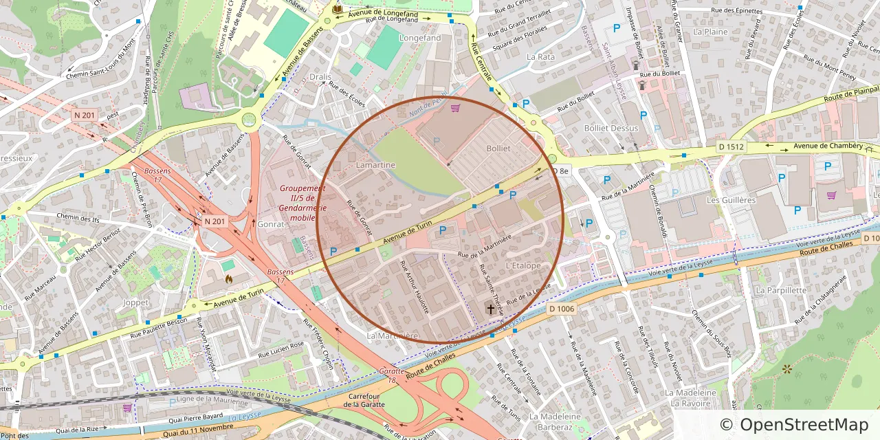 Carte : emplacement du logement à Bassens
