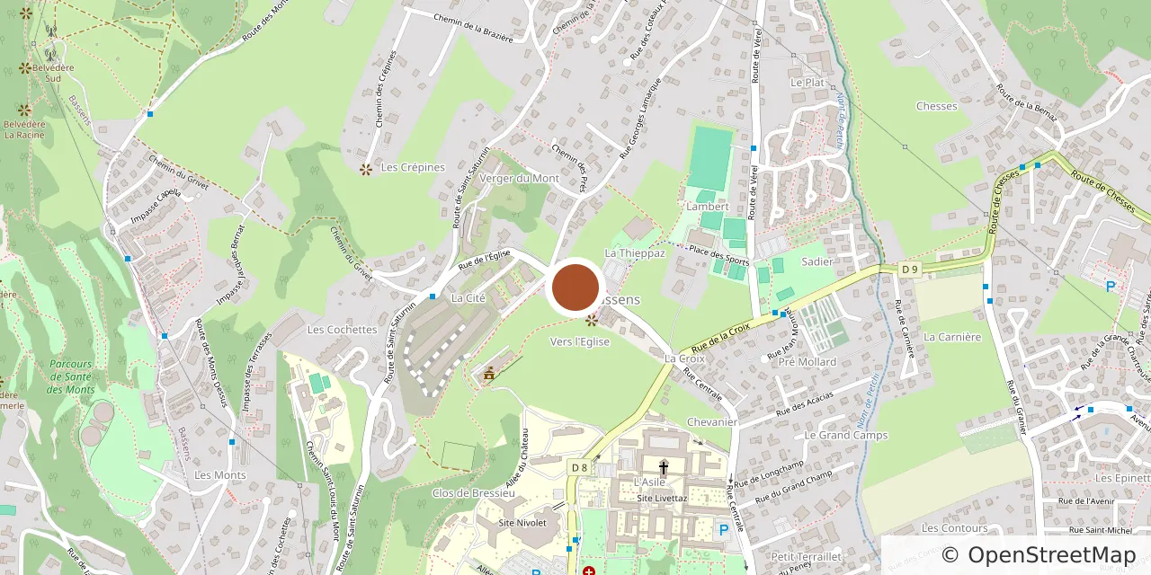 Carte : emplacement du logement à Bassens