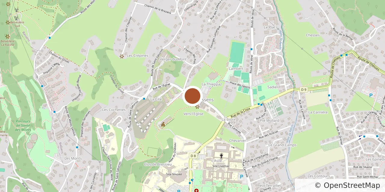 Carte : emplacement du logement à Bassens