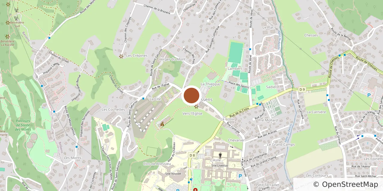 Carte : emplacement du logement à Bassens
