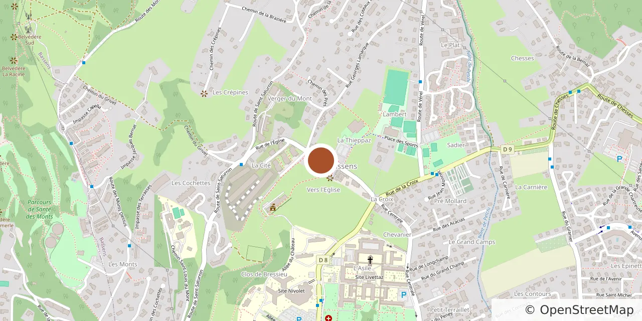 Carte : emplacement du logement à Bassens