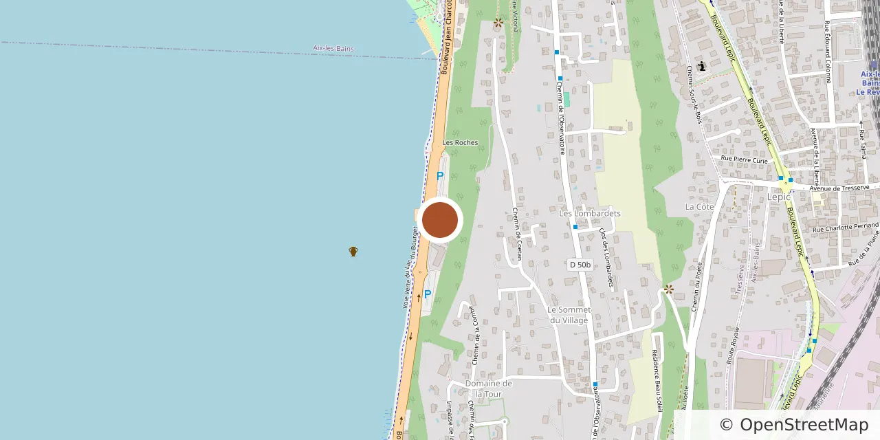 Carte : emplacement du logement à Tresserve